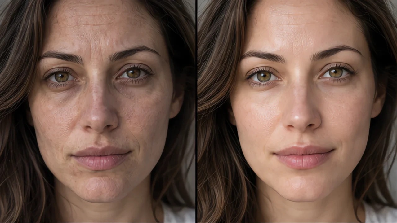 Natural portrait retouch