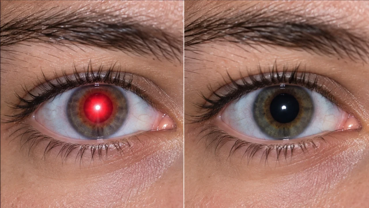 Correct red-eye
