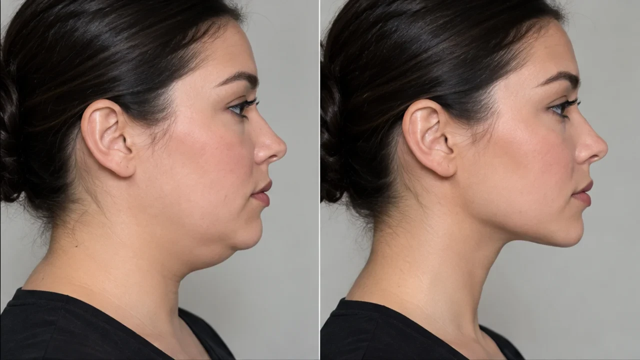 Remove double chin